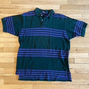 Vtg Polo Ralph Lauren Mens Polo Size 2XL Striped